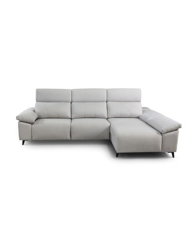Chaiselongue Blanca Frente, Visto de Frente Derecho
