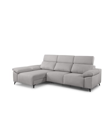 Chaiselongue Blanca Cerrado, Visto de Frente Izquierdo