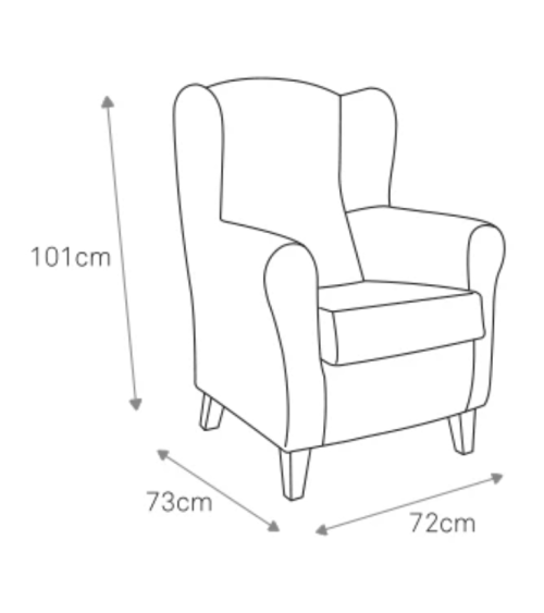 Iker Sillón Orejero Estampado - Serie A | Gransofá Mediterráneo